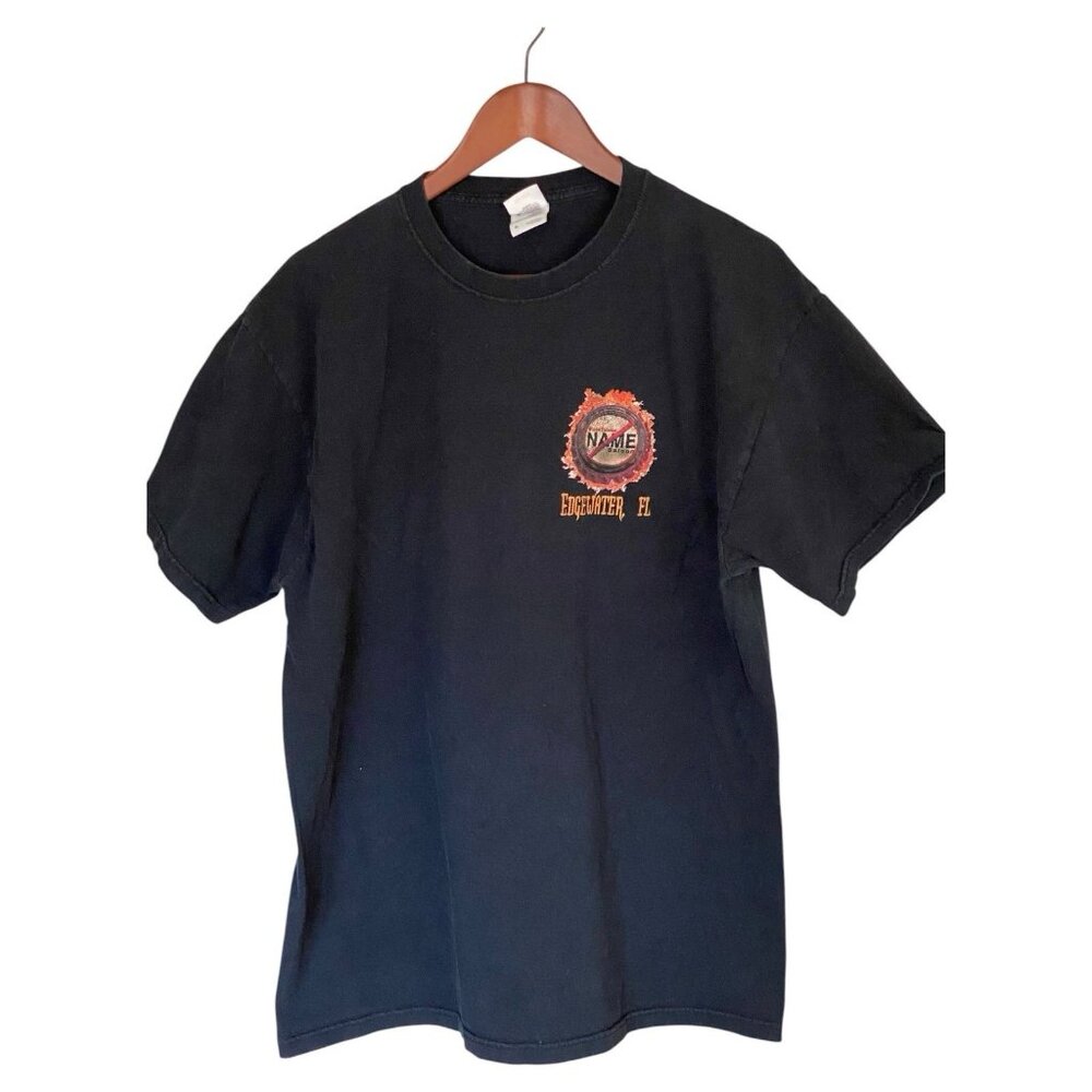 No Name Saloon Black S/S T-Shirt Men's XL Edgewater FL